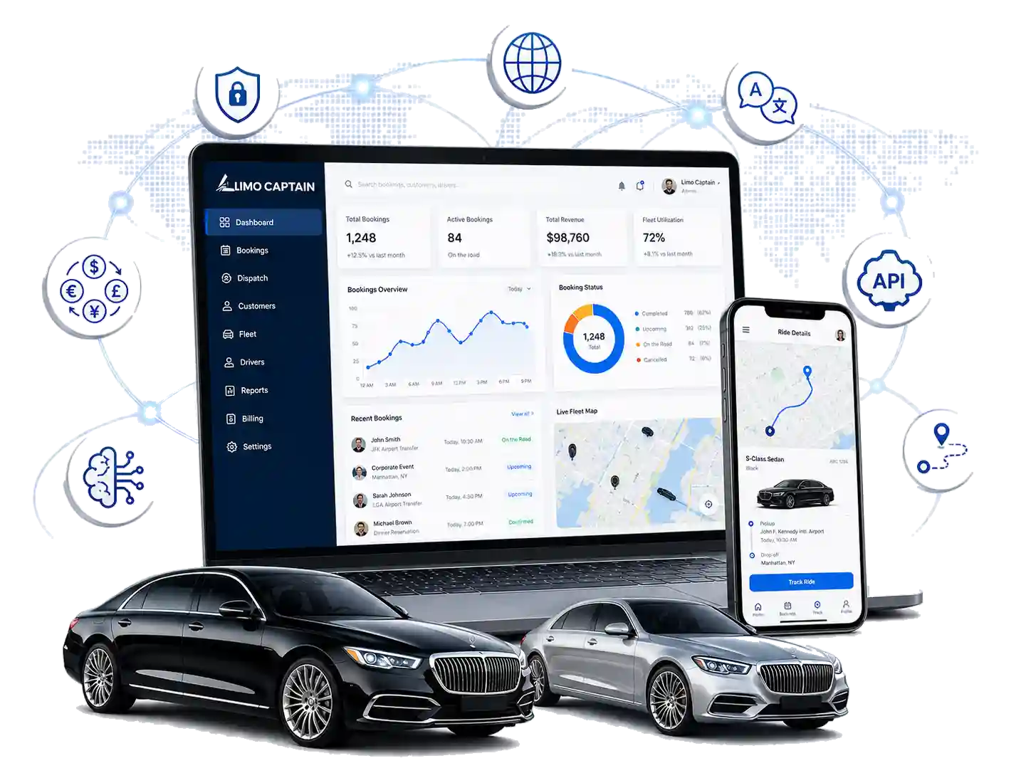 limo captain dashboard