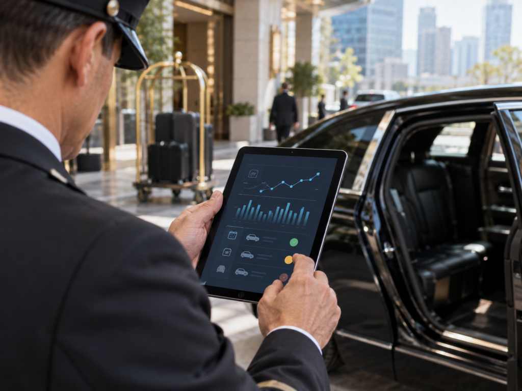 Limo Captain technician performing to Track